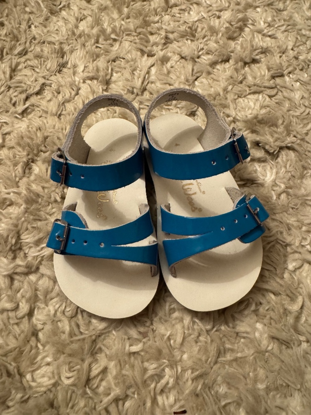 blue sun san sea wees sandals